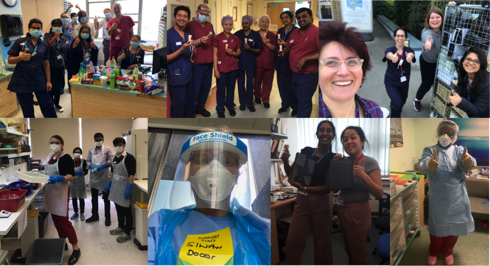 Images of hospital staff